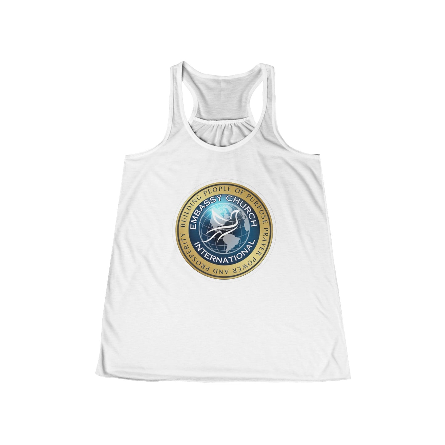 Embassy Church International Women's Flowy Racerback Tank