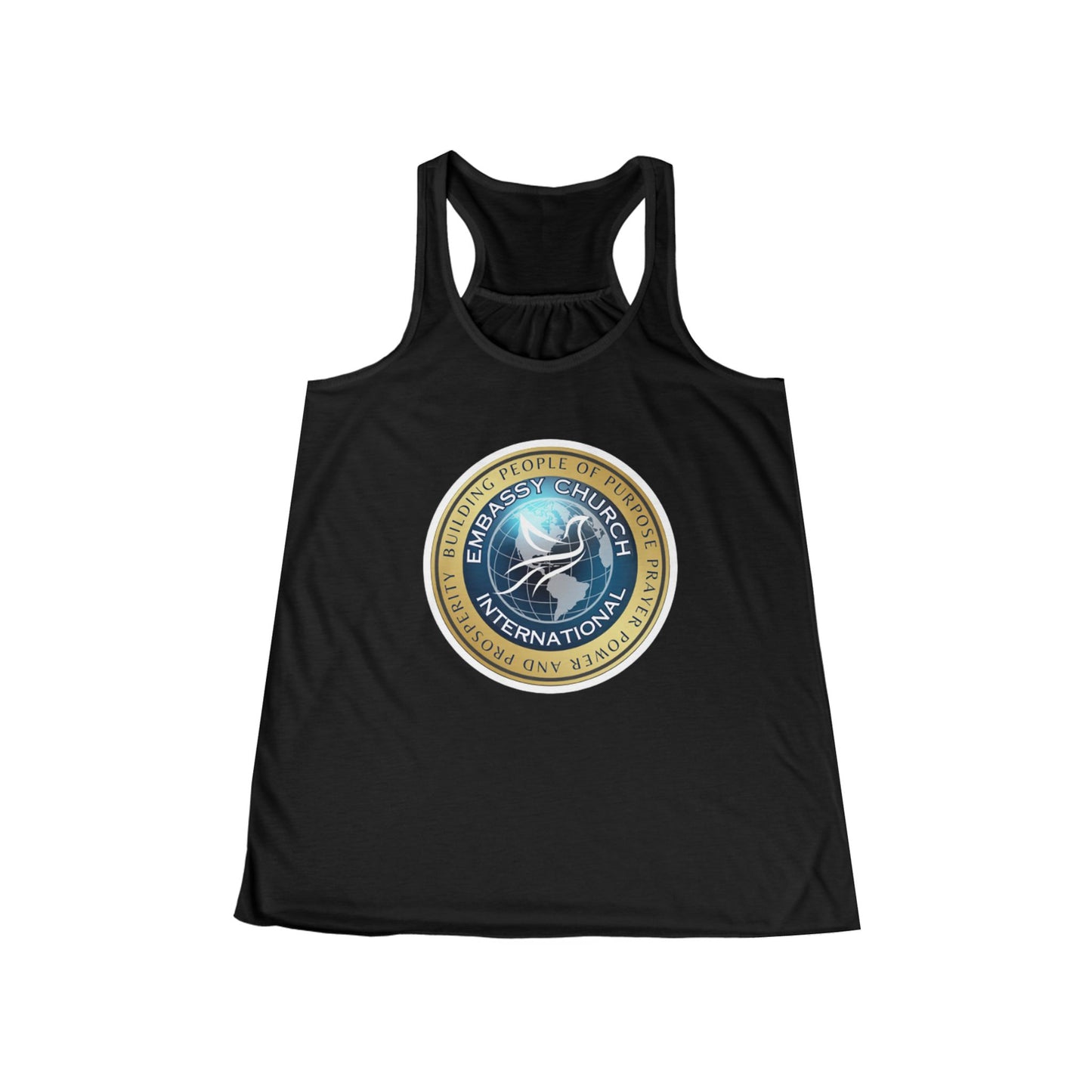 Embassy Church International Women's Flowy Racerback Tank