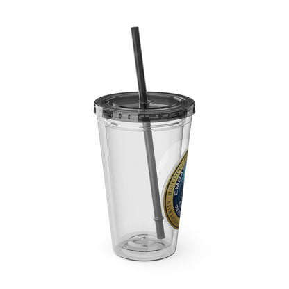 Embassy Church International Sunsplash Tumbler with Straw, 16oz