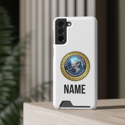 Personalized Embassy Church International Phone Case With Card Holder