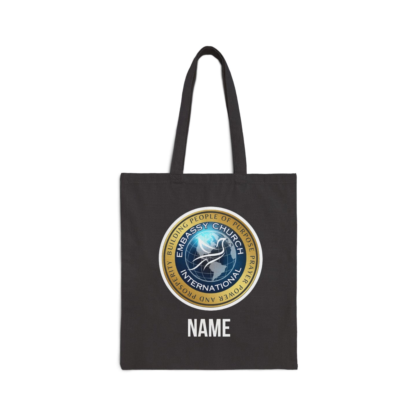 Embassy Church International Dove Cotton Canvas Tote Bag