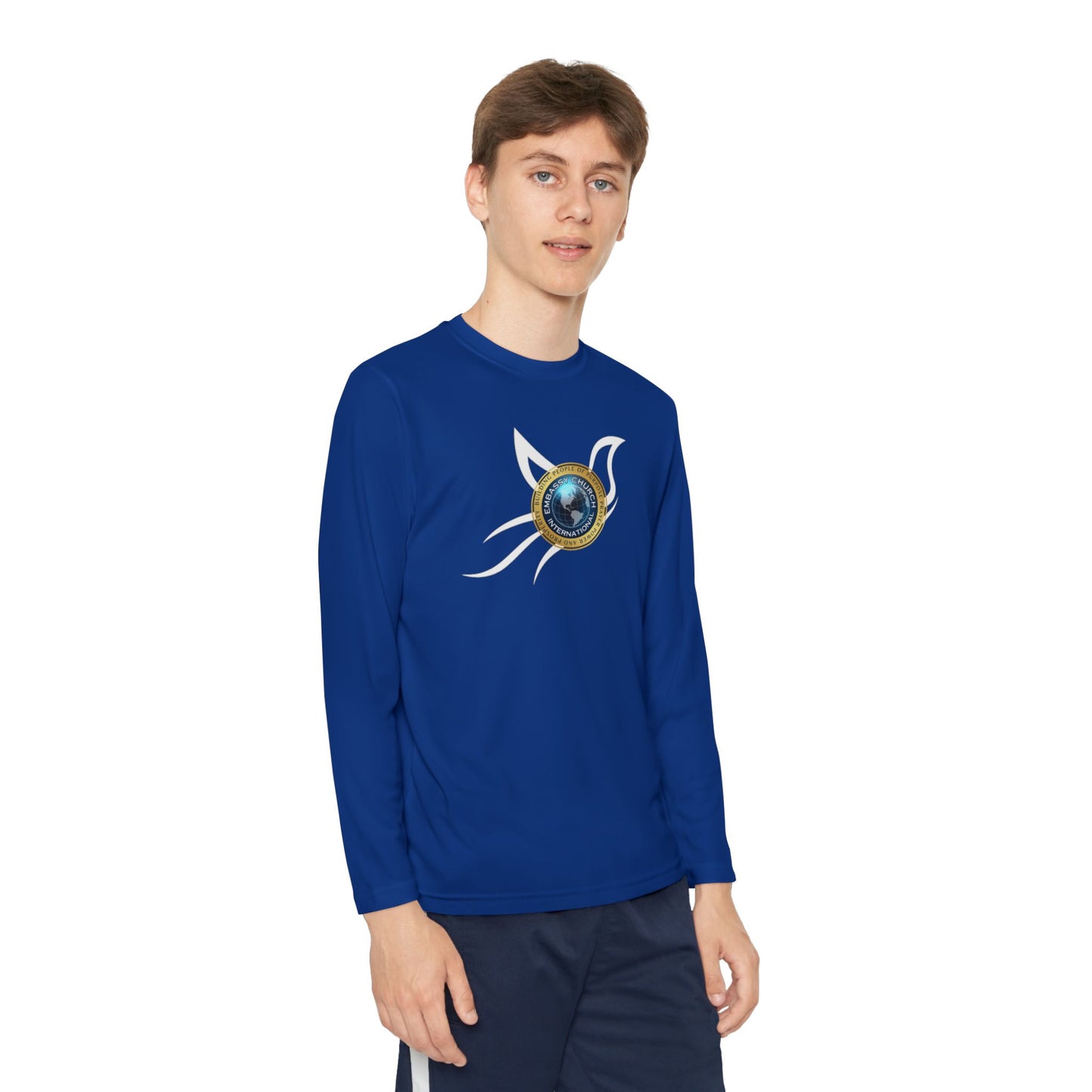 Embassy Church International Dove Youth Long Sleeve Competitor Tee