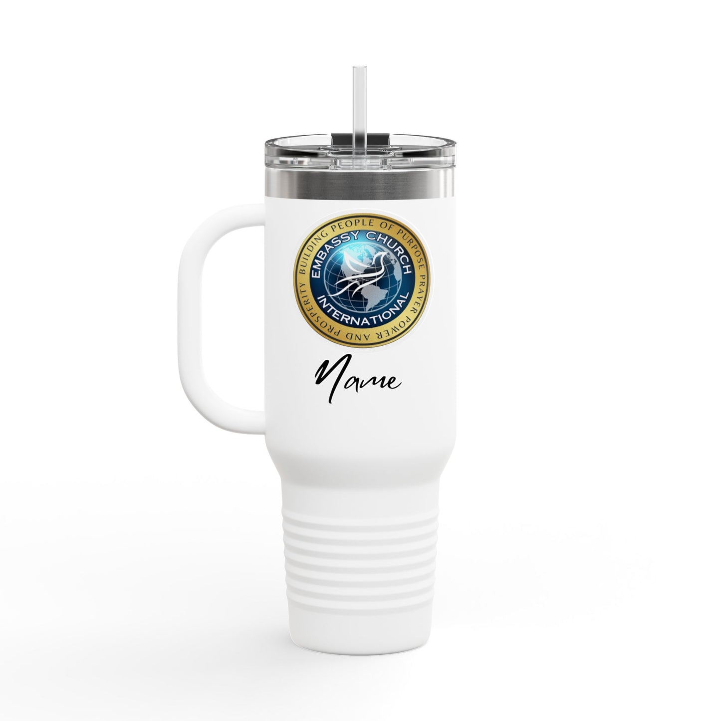 Personalized Embassy Church International Insulated Travel Mug, 40oz