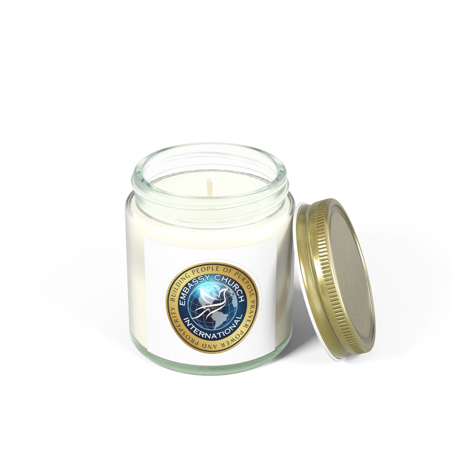 Embassy Church International Scented Candles, Coconut Apricot Wax (4oz, 9oz)