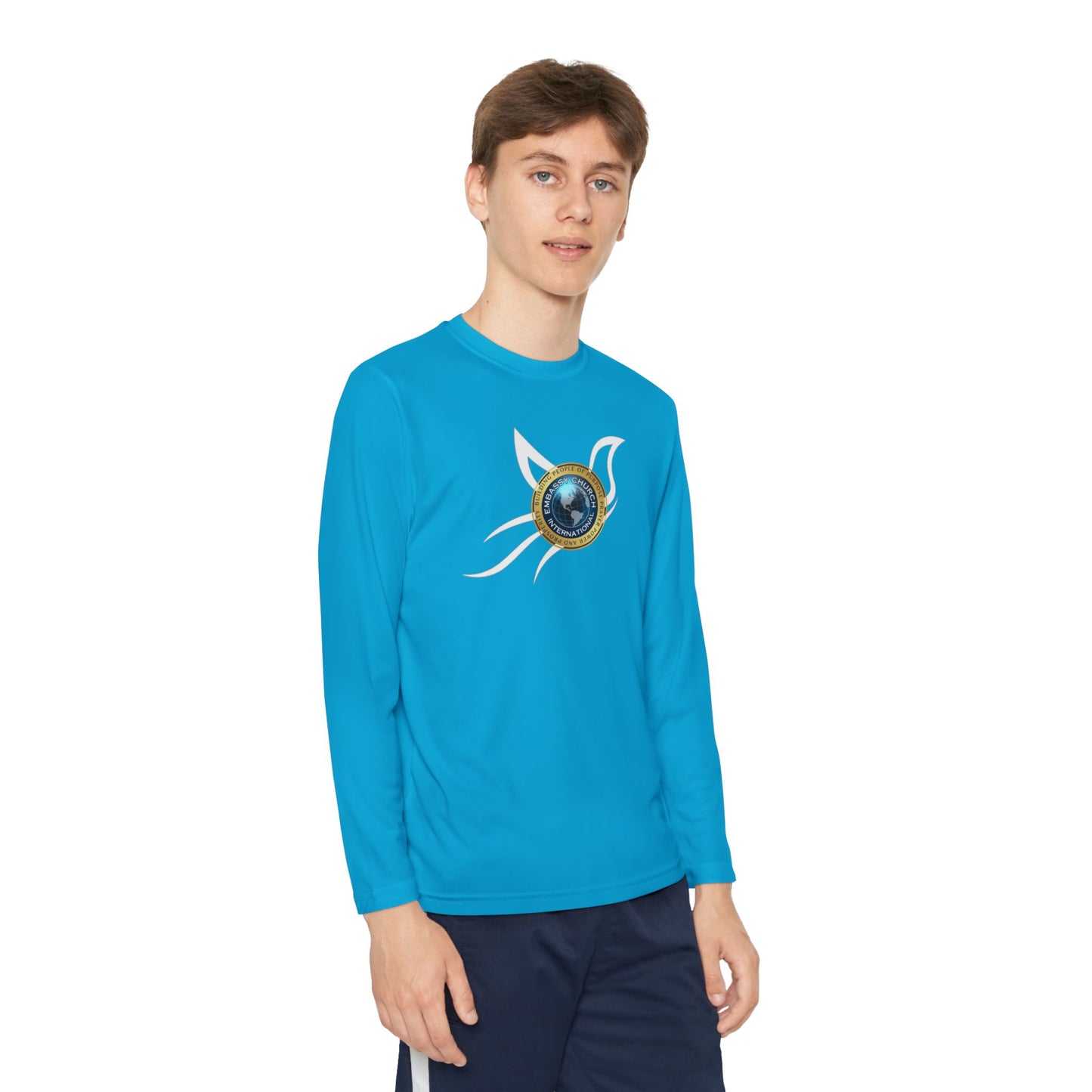 Embassy Church International Dove Youth Long Sleeve Competitor Tee