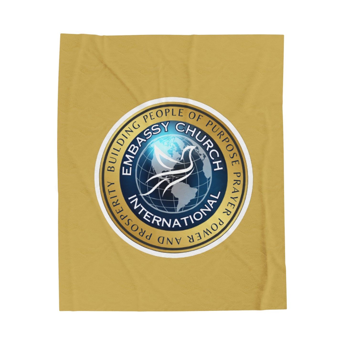 Embassy Church International Velveteen Plush Blanket