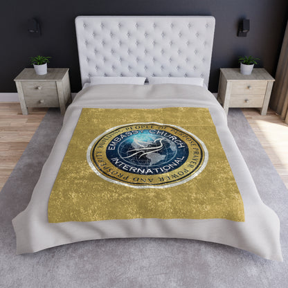 Embassy Church International Crushed Velvet Blanket