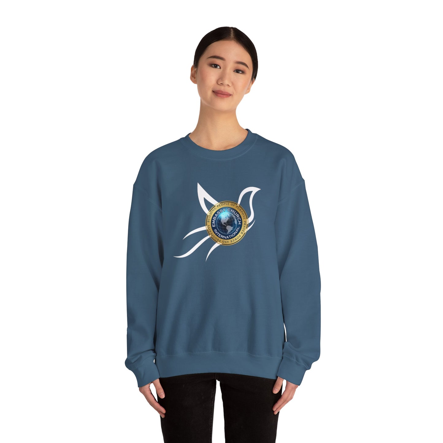 Embassy Church International Dove Unisex Heavy Blend™ Crewneck Sweatshirt