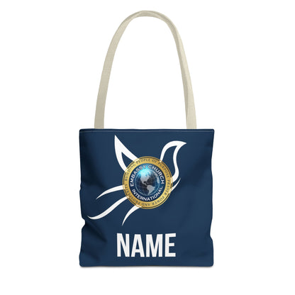 Personalized Embassy Church International Dove Tote Bag