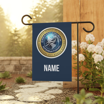 Personalized Embassy Church International Garden & House Banner