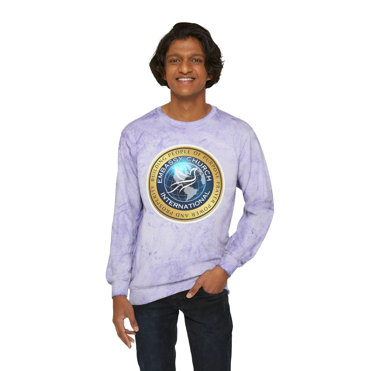 Embassy Church International Unisex Color Blast Crewneck Sweatshirt