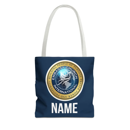 Personalized Embassy Church International Tote Bag