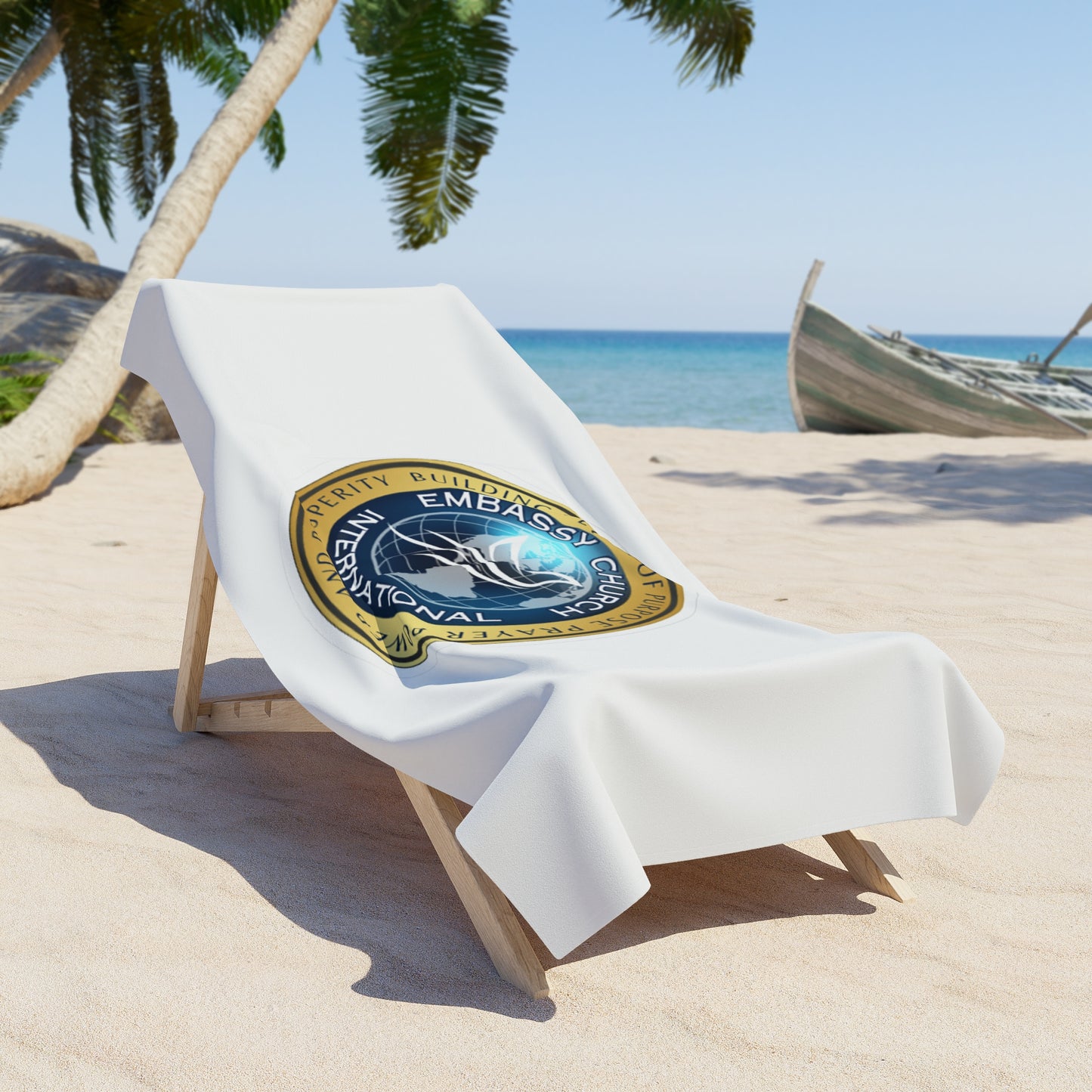 Embassy Church International Beach Towel