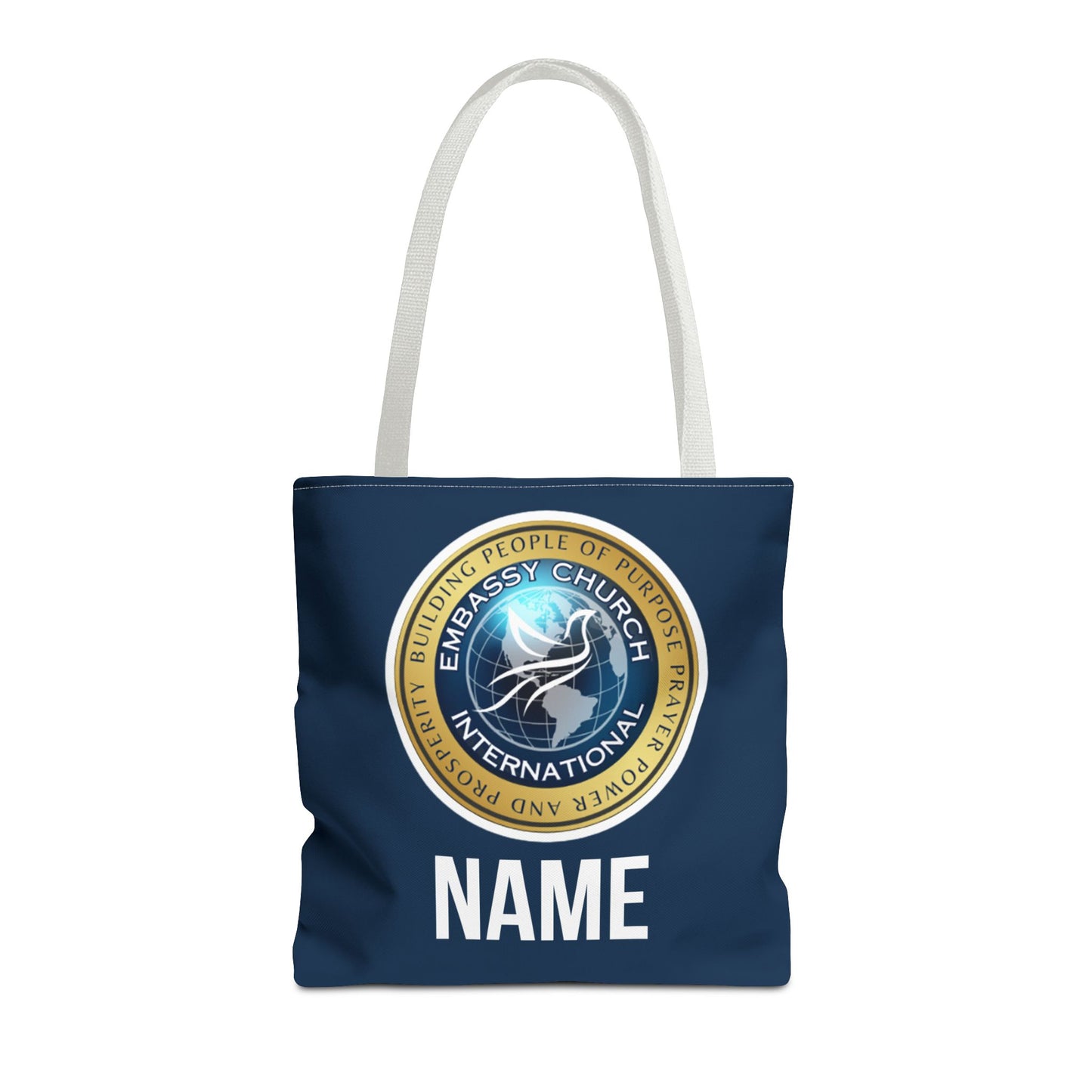 Personalized Embassy Church International Tote Bag