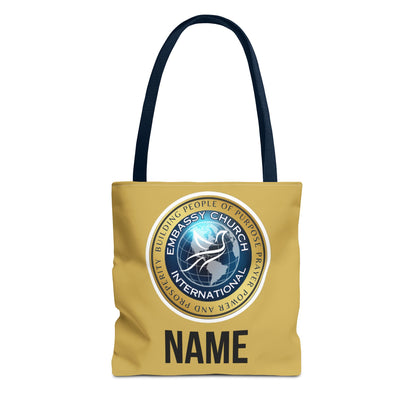 Personalized Embassy Church International Tote Bag