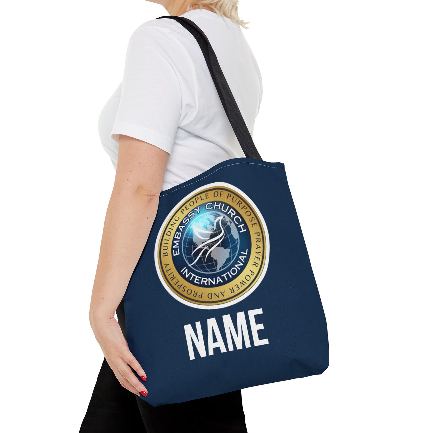 Personalized Embassy Church International Tote Bag