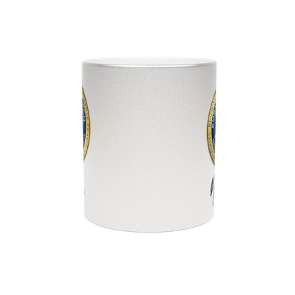 Personalized Embassy Church International Metallic Mug (Silver\Gold)