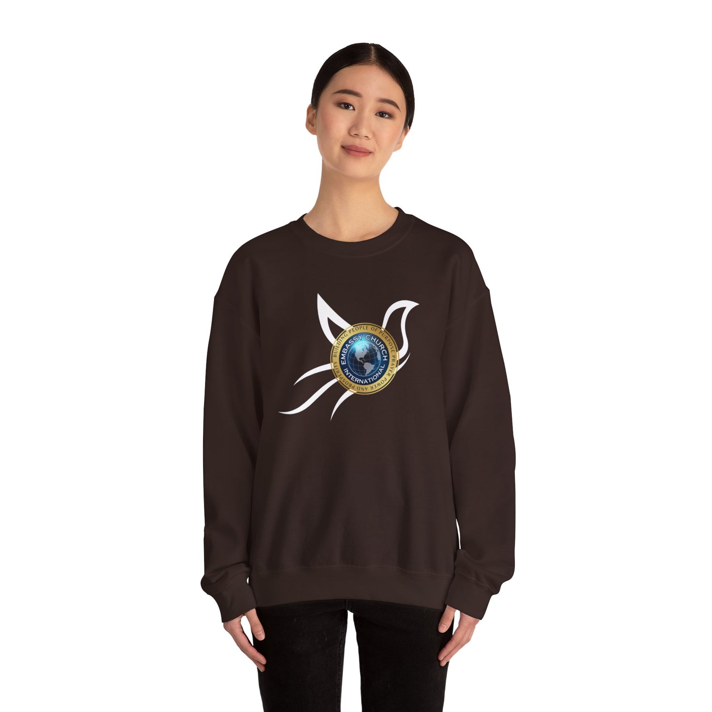 Embassy Church International Dove Unisex Heavy Blend™ Crewneck Sweatshirt