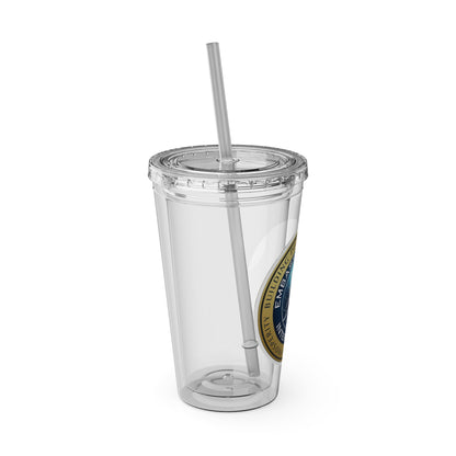 Embassy Church International Sunsplash Tumbler with Straw, 16oz