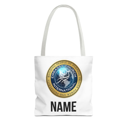 Personalized Embassy Church International Tote Bag