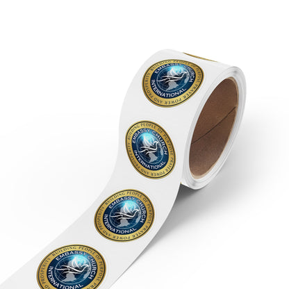 Embassy Church International Round Sticker Label Rolls