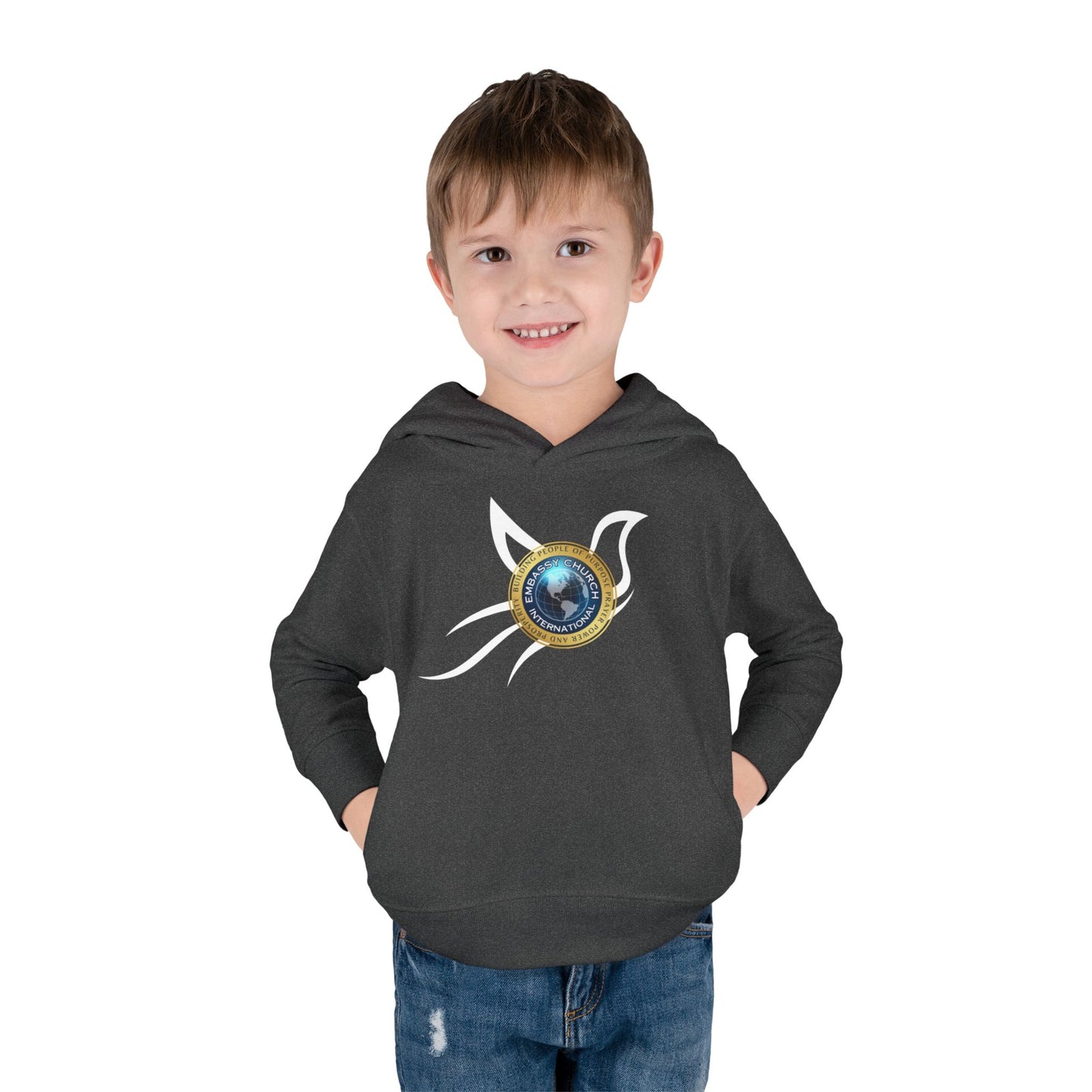 Embassy Church International Dove Toddler Pullover Fleece Hoodie