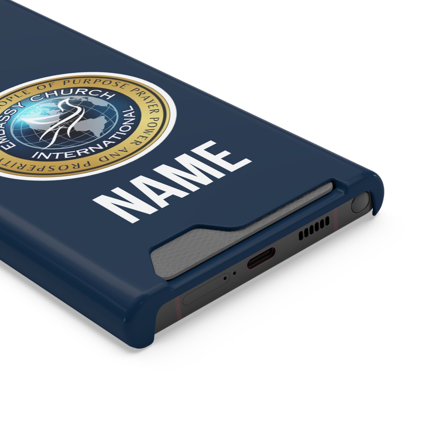 Personalized  Embassy Church International Phone Case With Card Holder