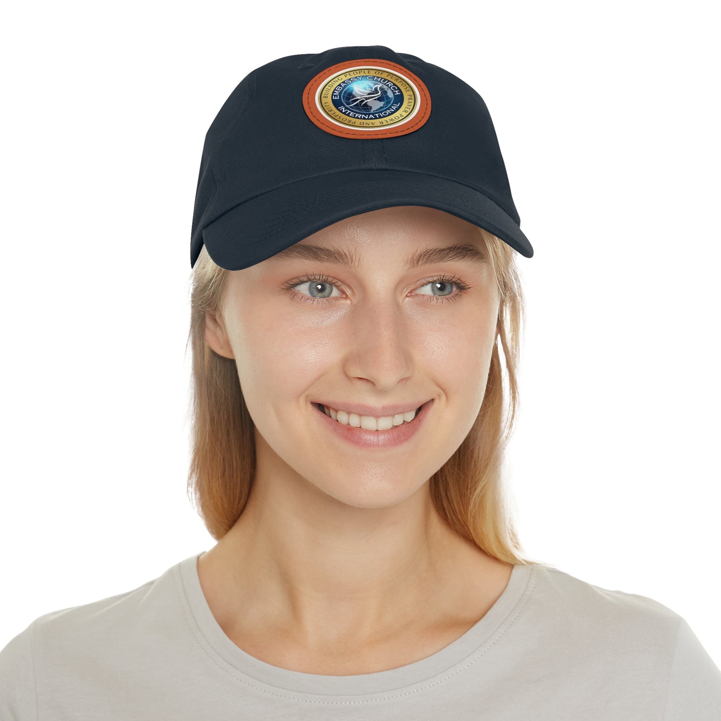 Embassy Church InternationalHat with Leather Patch (Round)