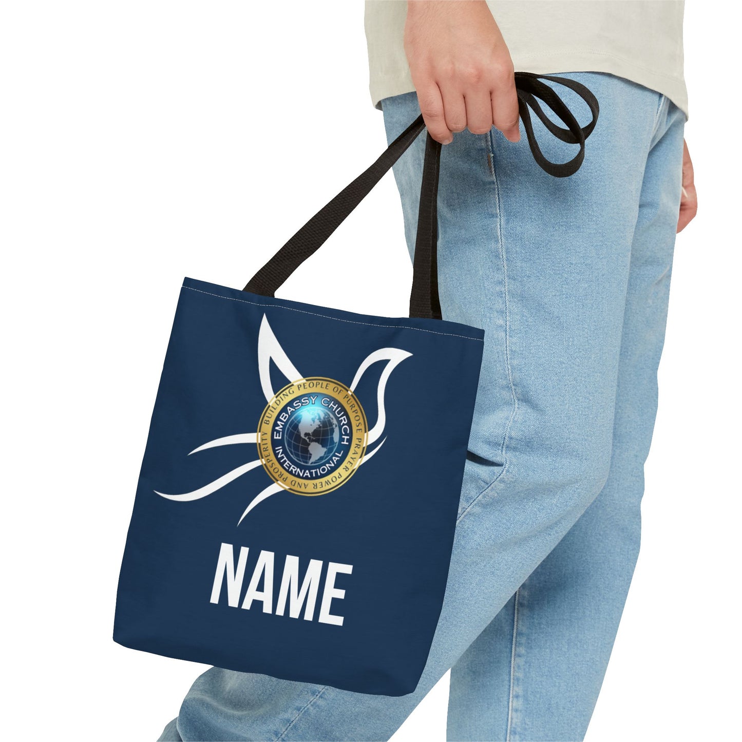 Personalized Embassy Church International Dove Tote Bag