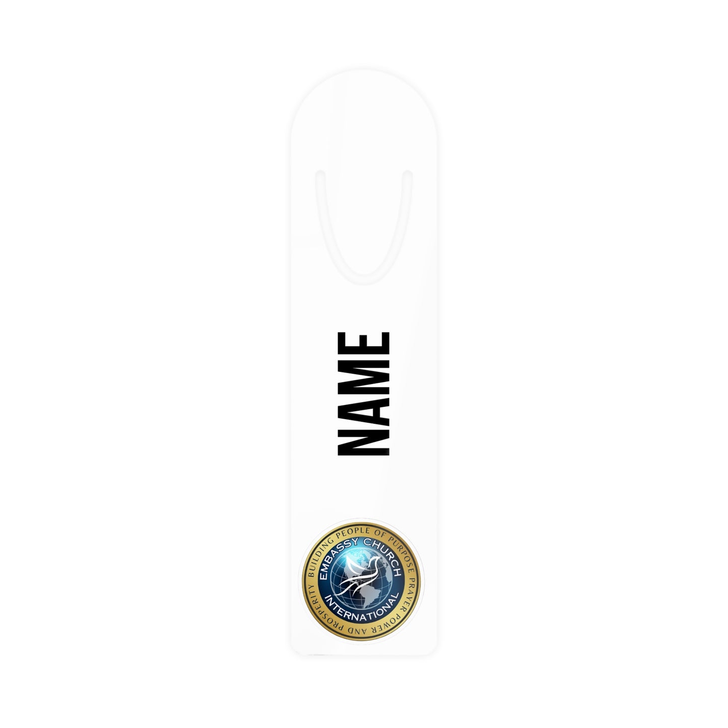 Personalized Embassy Church International Bookmark