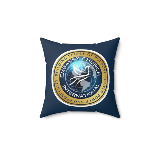 Embassy Church International Spun Polyester Square Pillow