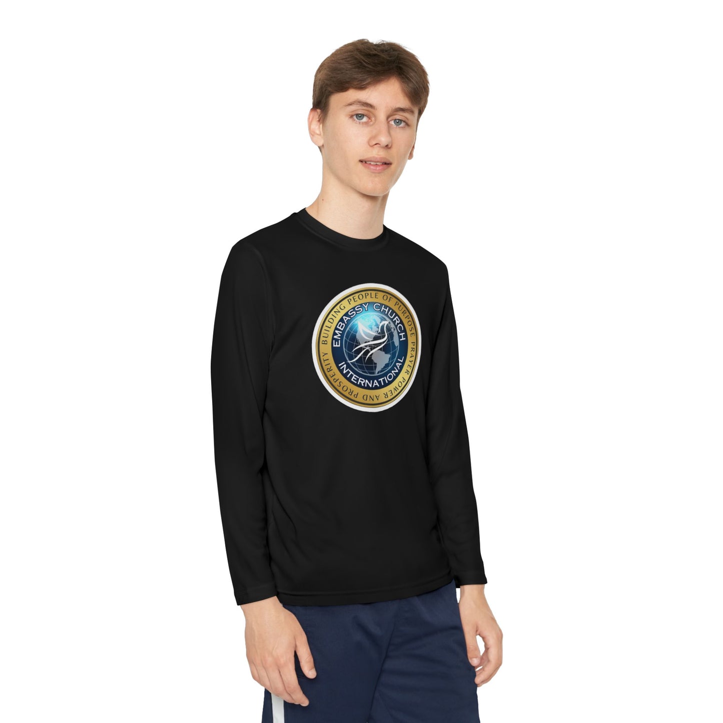 Embassy Church International Youth Long Sleeve Competitor Tee