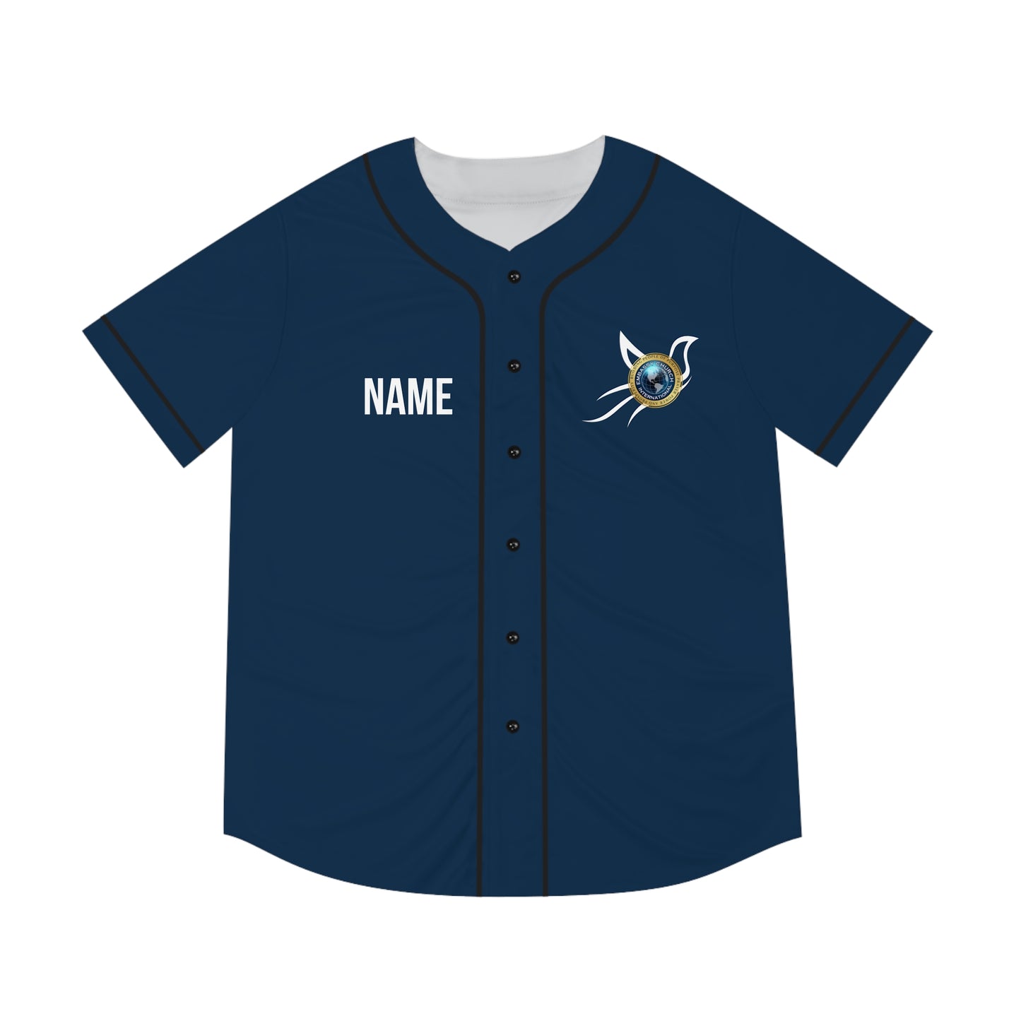 Personalized Embassy Church International Dove Men's Baseball Jersey