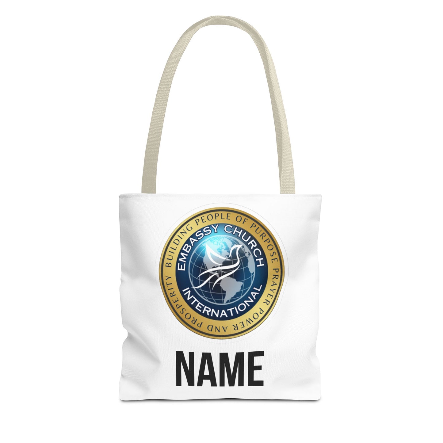 Personalized Embassy Church International Tote Bag