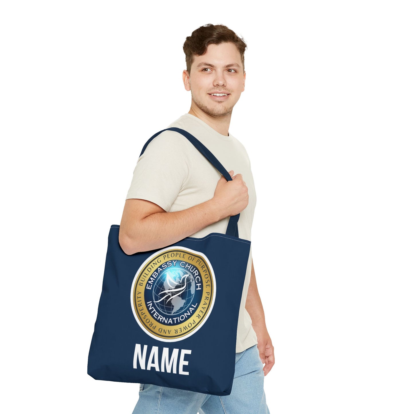 Personalized Embassy Church International Tote Bag