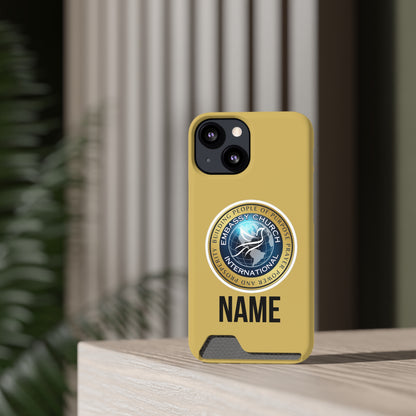 Personalized Embassy Church International Phone Case With Card Holder