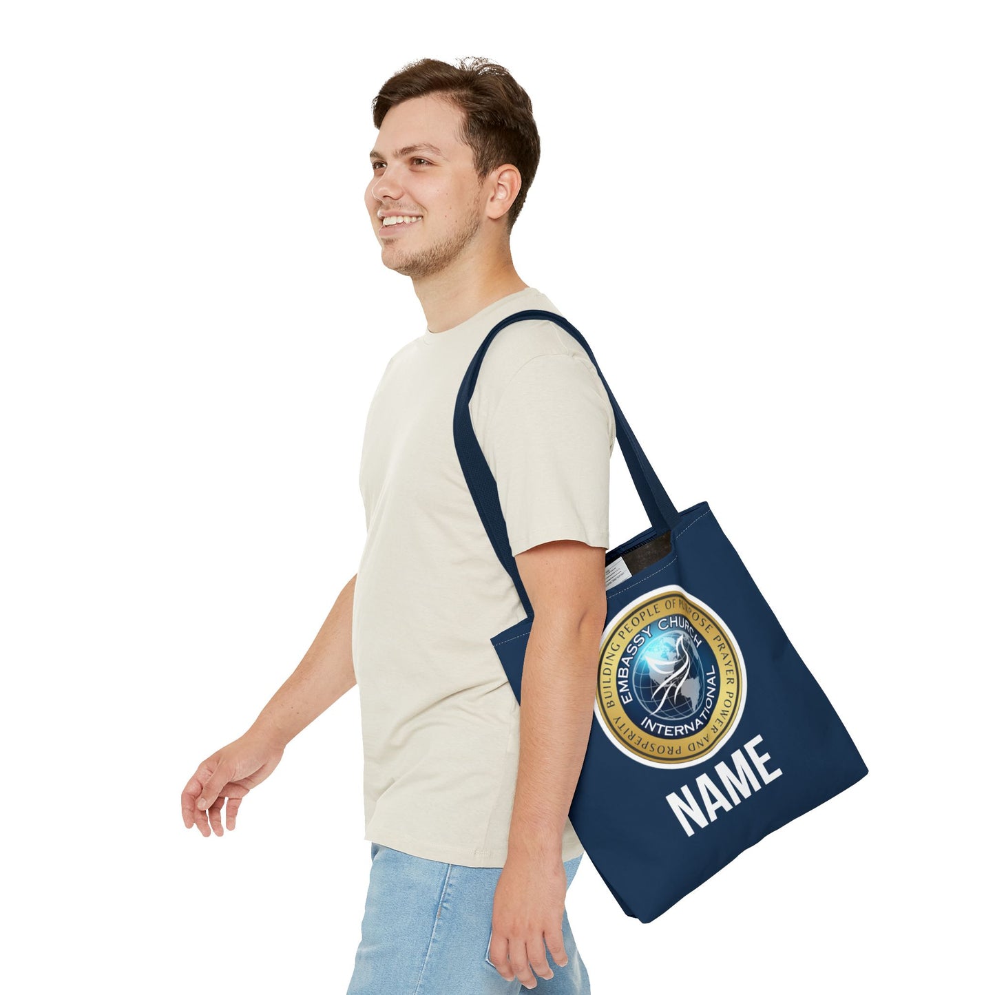 Personalized Embassy Church International Tote Bag