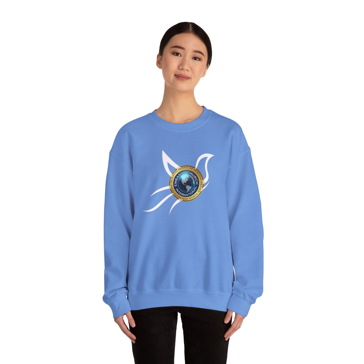 Embassy Church International Dove Unisex Heavy Blend™ Crewneck Sweatshirt