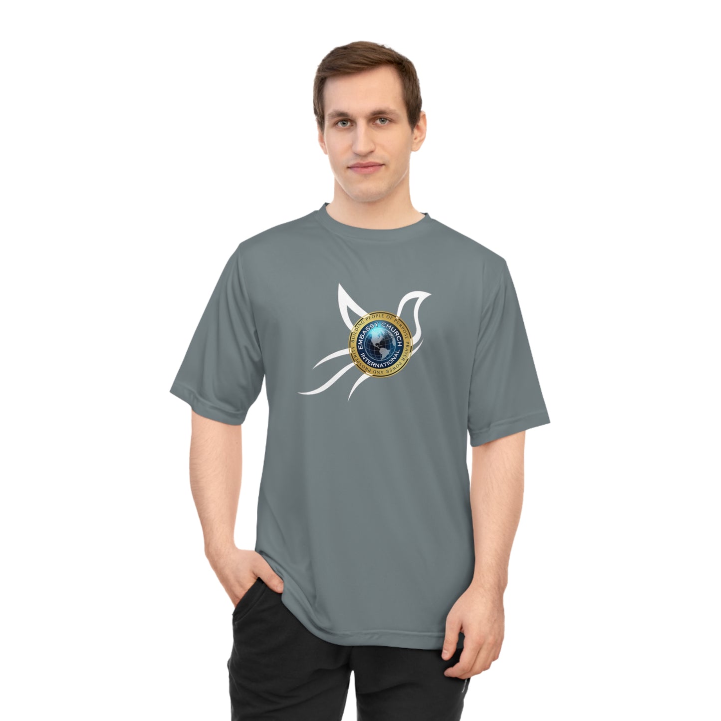 Embassy Church International Dove Unisex Zone Performance T-shirt