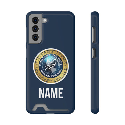 Personalized  Embassy Church International Phone Case With Card Holder