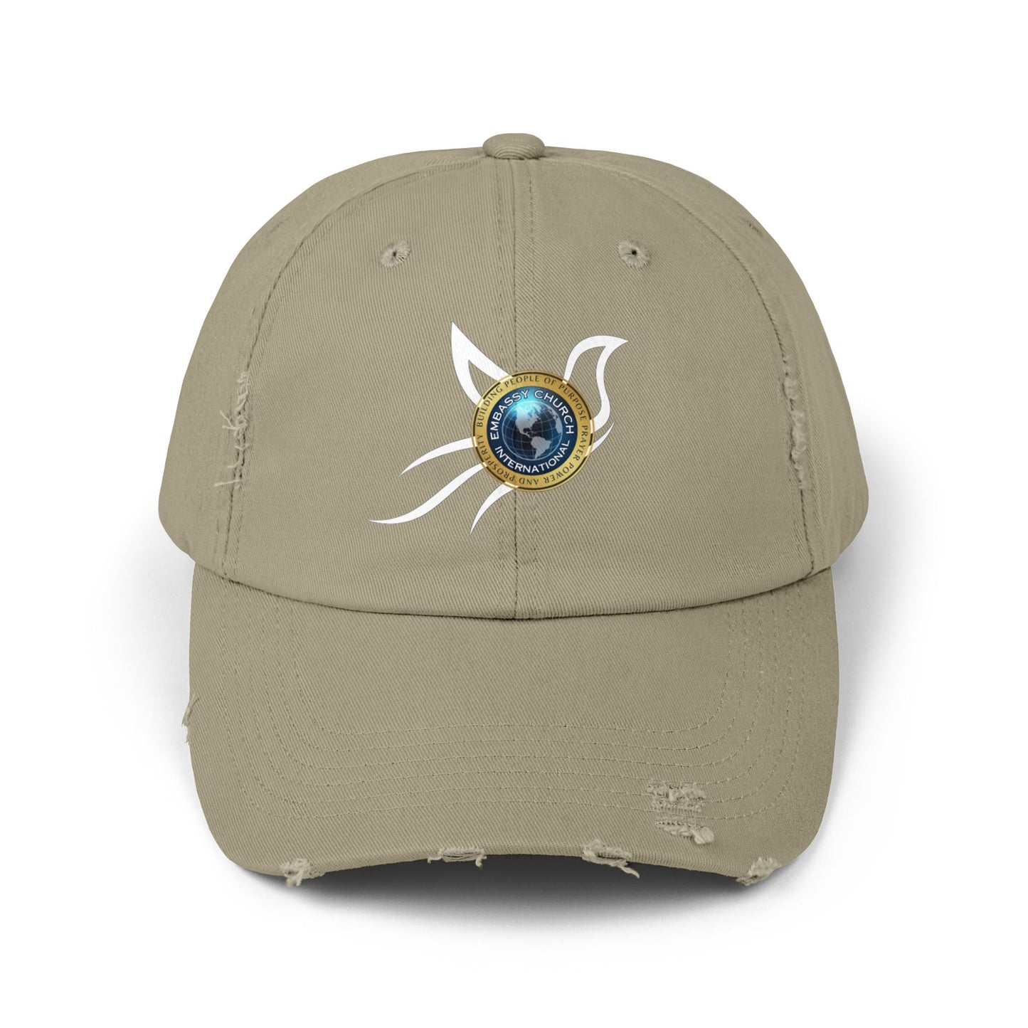 Embassy Church International Dove Unisex Distressed Cap