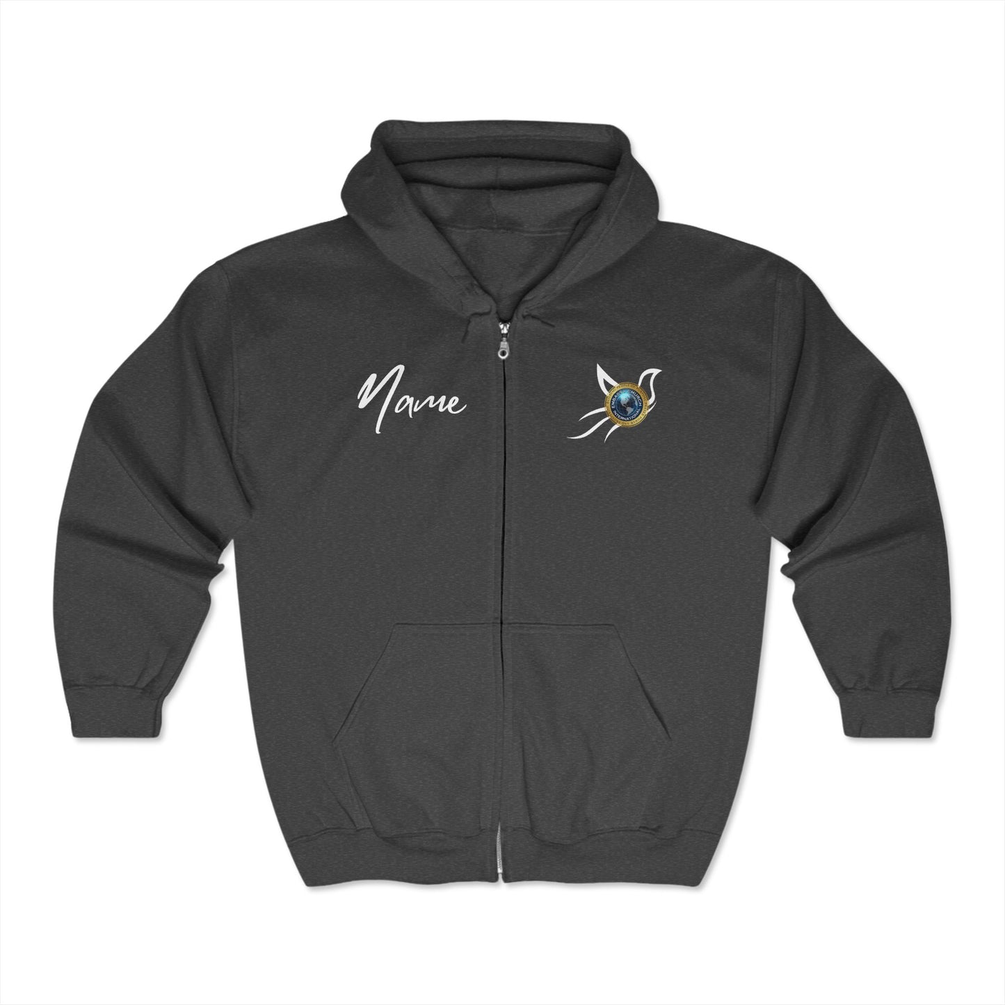 Personalized  Embassy Church International Dove Unisex Heavy Blend™ Full Zip Hooded Sweatshirt