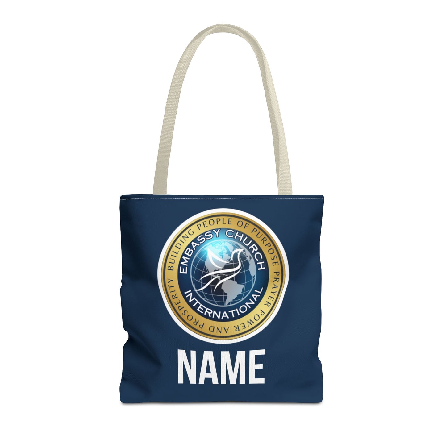 Personalized Embassy Church International Tote Bag