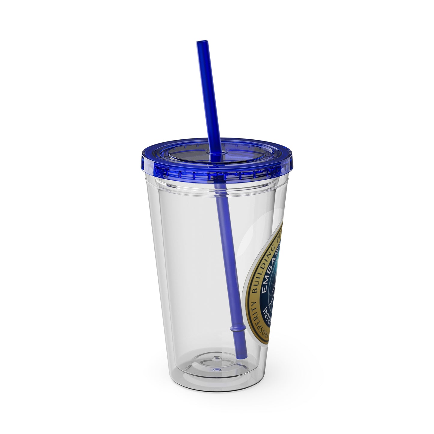 Embassy Church International Sunsplash Tumbler with Straw, 16oz