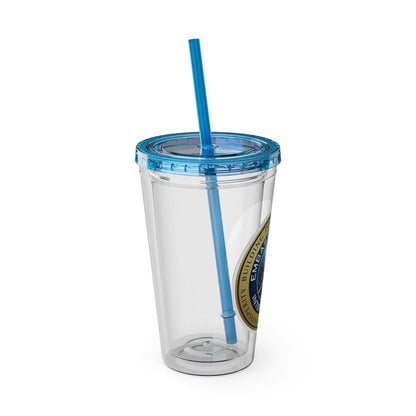 Embassy Church International Sunsplash Tumbler with Straw, 16oz