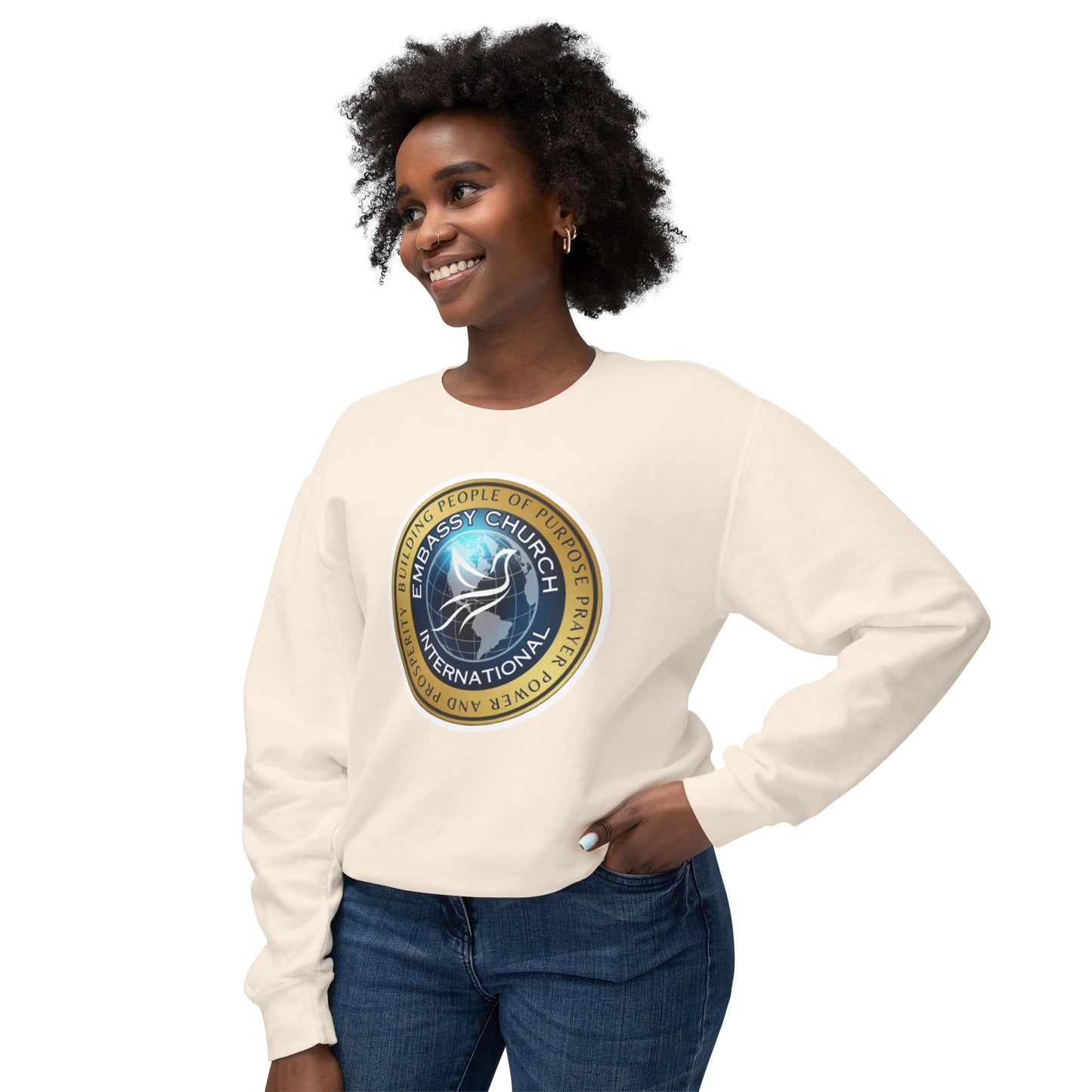 Embassy Church International Unisex Lightweight Crewneck Sweatshirt