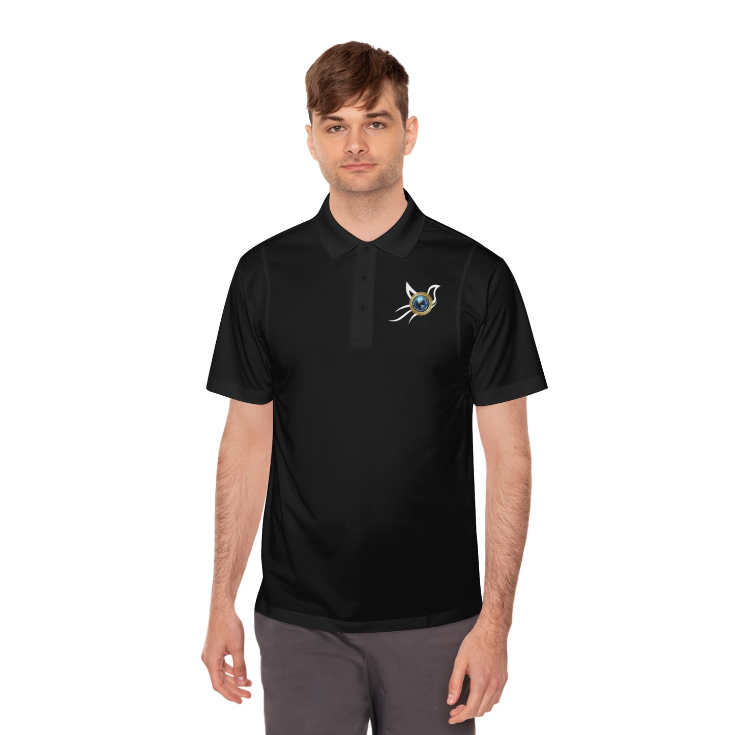 Embassy Church International Dove Men's Sport Polo Shirt