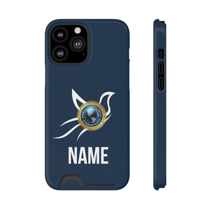 Personalized Embassy Church International Dove Phone Case With Card Holder