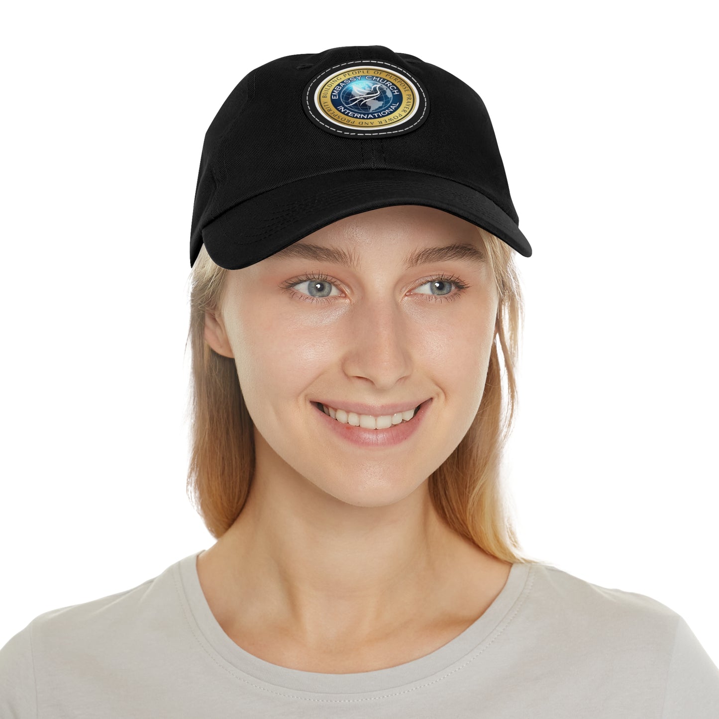 Embassy Church InternationalHat with Leather Patch (Round)