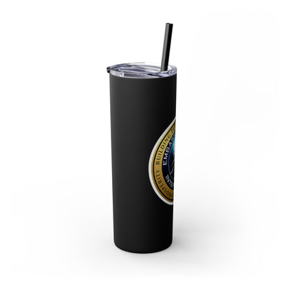 Embassy Church International Skinny Tumbler with Straw, 20oz